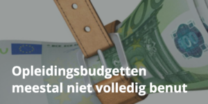 40 procent opleidingsbudget organisaties niet besteed