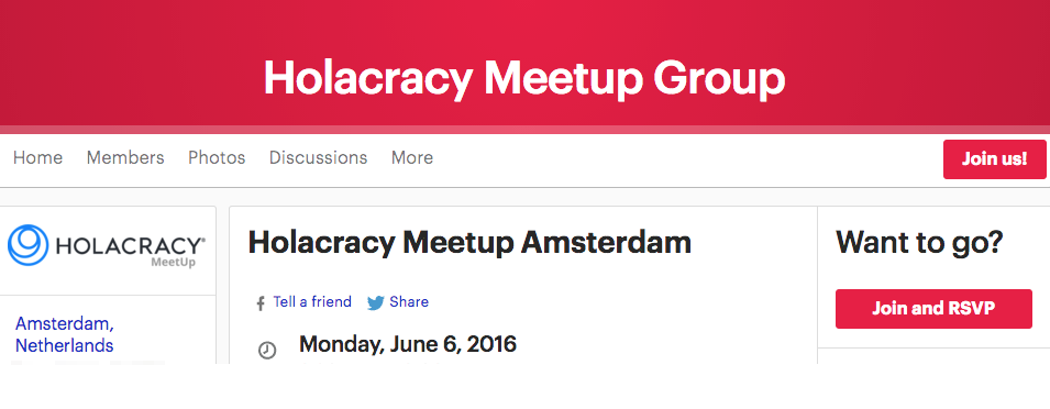 Holacracy Meetup Amsterdam bij Springest